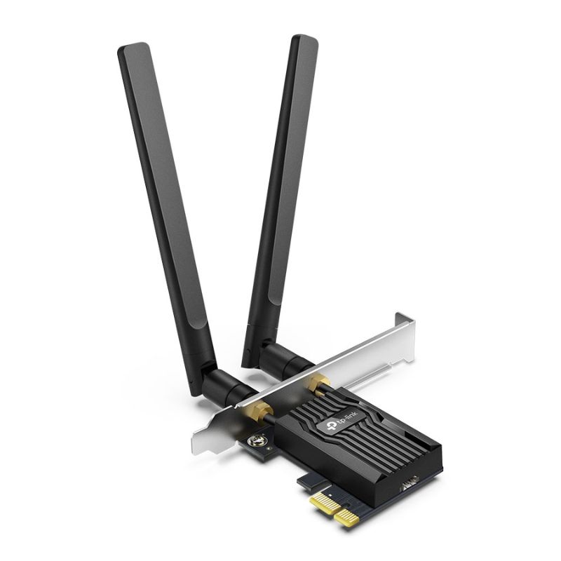 Adaptador de Red PCIe Wi-Fi Tp-Link Archer TX55E AX3000 Doble Banda 574-2402 Mbps