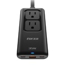 Regleta Forza PS-235USBC 1 USB-A, 2 USB-C, 2 Tomas 100V Negra