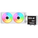 Enfriador Liquido 240mm Cougar Poseidon Vistek Pro ARGB 240 Blanco