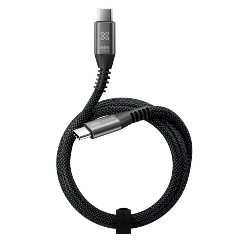 Cable USB-C a USB-C Klip Xtreme KAC-850-6FT 1.8 Metros Negro
