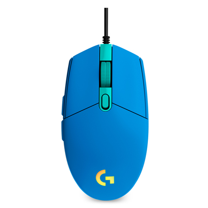 Mouse Óptico Gaming Logitech G203 LIGHTSYNC Azul 8000DPI 6 Botones