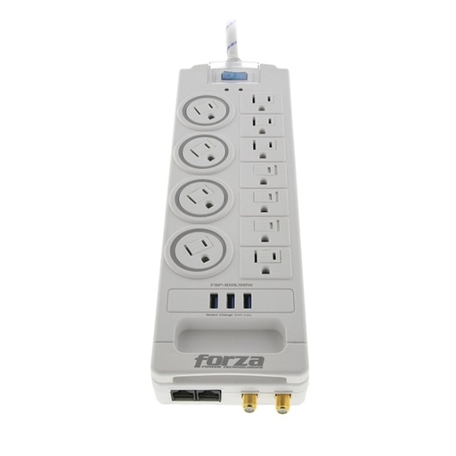 [FSP-1011USBW] Protector de Sobretensión Forza FSP-1011USBW Surge 11 entradas