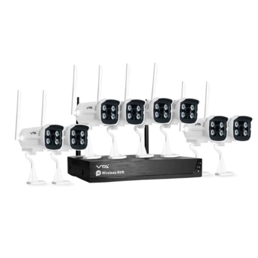 [VTA-84715] Sistema de Video Seguridad Inalámbrico VTA Smart Home Wi-Fi con DVR 1TB y 8 cámaras 1080P