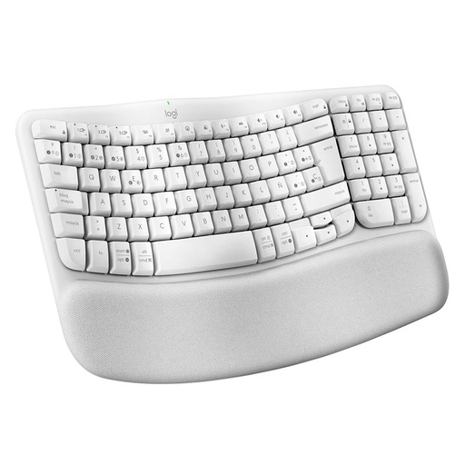 [920-012279] Teclado Ergonómico Inalámbrico Logitech Wave Keys Español Blanco