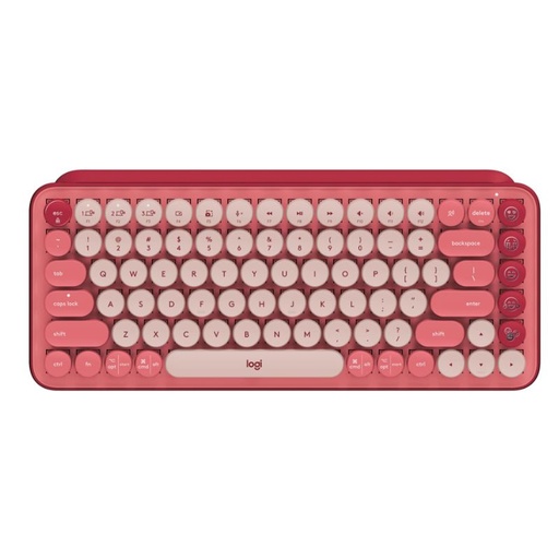 [920-010715-EV] Teclado Mecánico Inalámbrico Logitech POP Heartbreaker Español Fucsia-Rosado Open Box