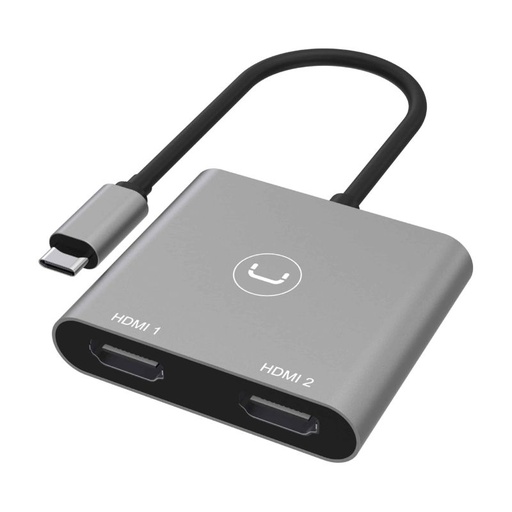 [HB1103GY] Adaptador Unno Tekno USB-C a HDMI HB1103GY Gris