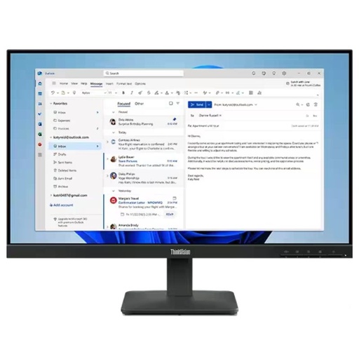 [64B5KAR1LA] Monitor 23.8" Lenovo ThinkVision S24-4e 1920x1080 IPS 100Hz HDMI VGA Negro