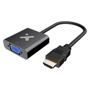 Adaptador Xtech HDMI a VGA XTC-384 Macho-Hembra Negro