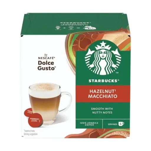 [12613995] Cápsulas Starbucks Latte Hazelnut para Nescafé Dolce Gusto