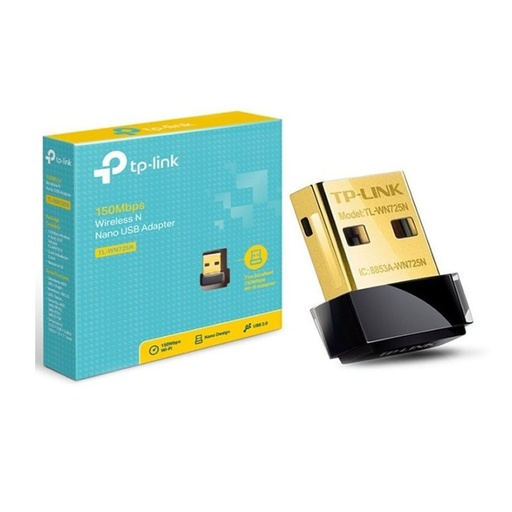 [TL-WN725N] Adaptador de Red USB a Wi-Fi TP-Link TL-WN725N Nano 150Mbps
