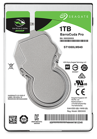 Disco Duro 2.5" 1TB Seagate BarraCuda Pro 7200RPM